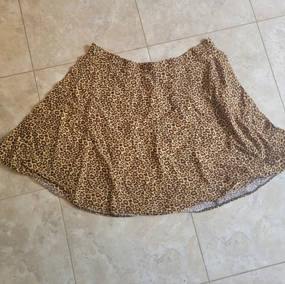 rockabetty Dresses & Skirts - Leopard print circle skirt